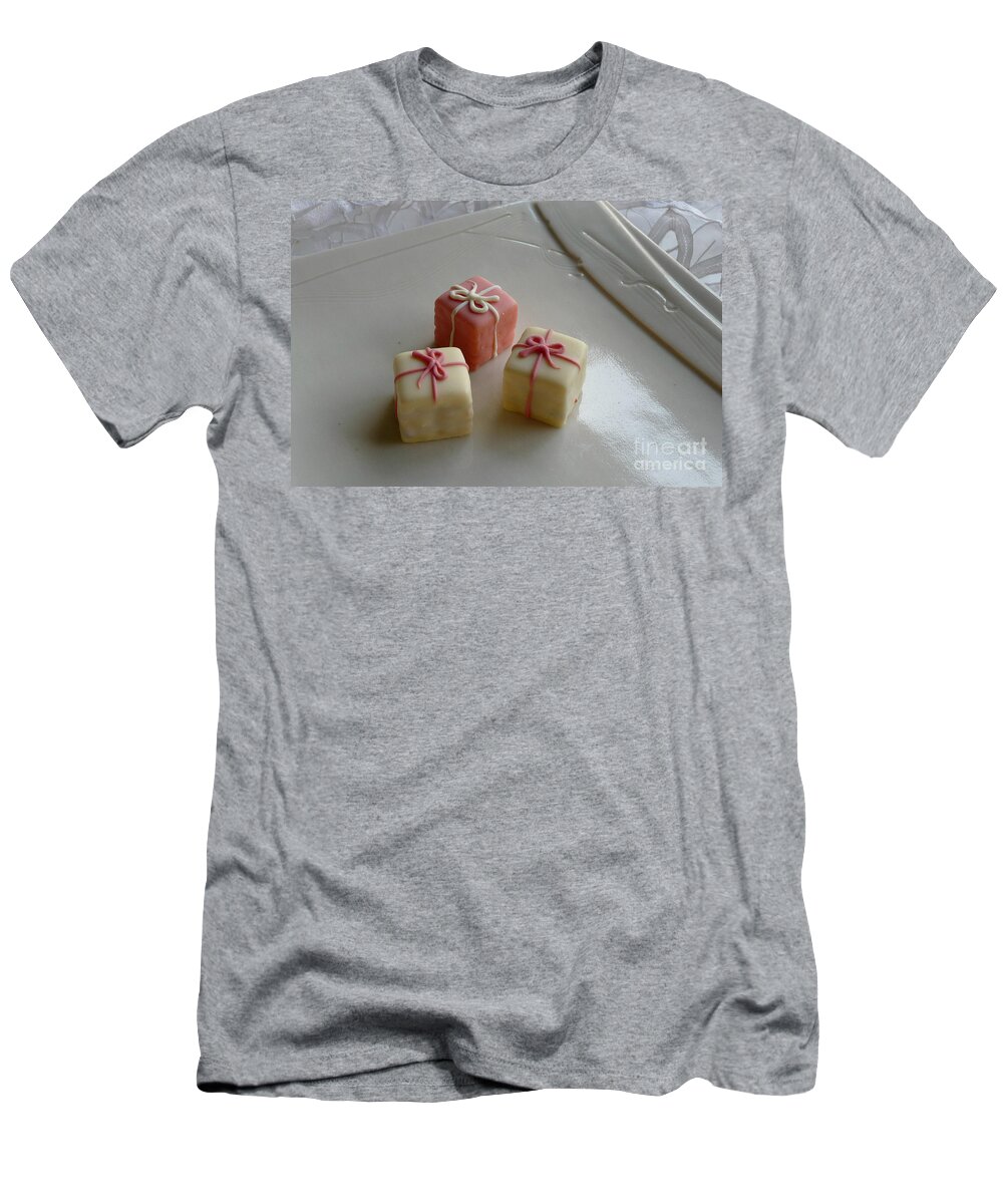 Cake T-Shirt featuring the photograph Pink Petit Fours by Valerie Reeves