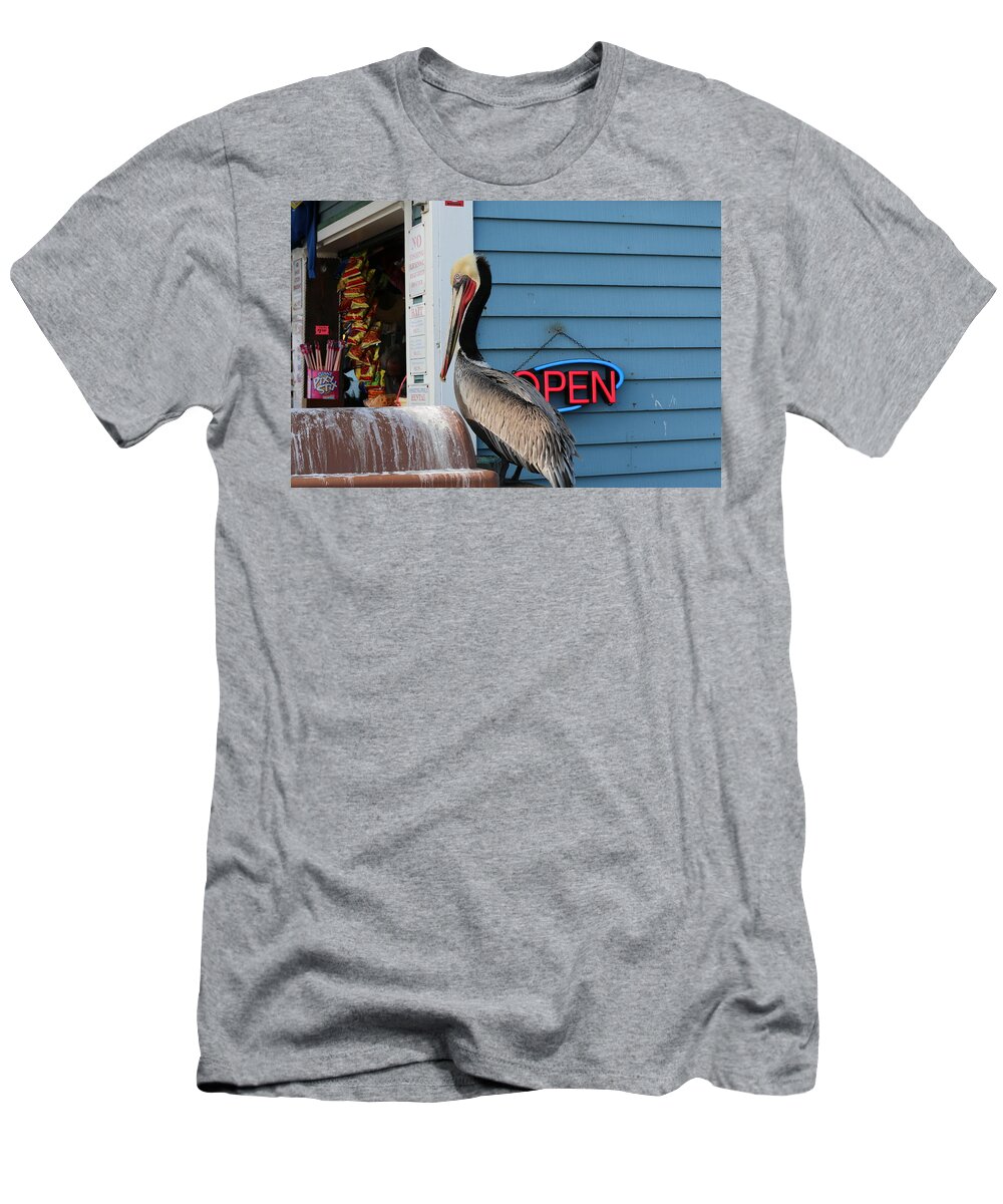 Brown T-Shirt featuring the photograph Snack Time #1 by Christy Pooschke