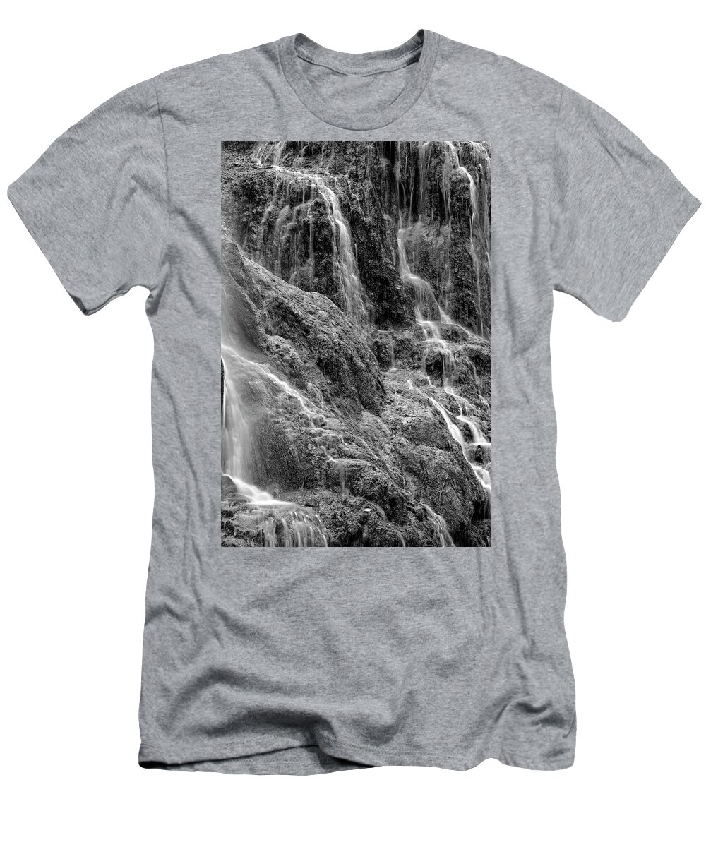 Zaragoza Province T-Shirt featuring the photograph Spain, Aragon, Waterfall On Grounds #1 by David Santiago Garcia