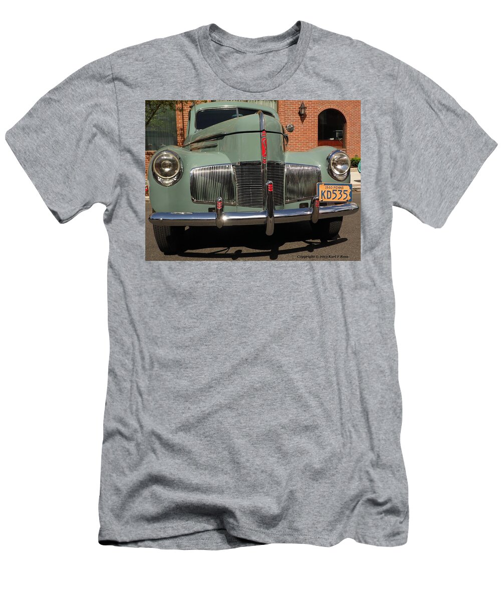 Cars T-Shirt featuring the photograph 1940 Studebaker by Karl Rose