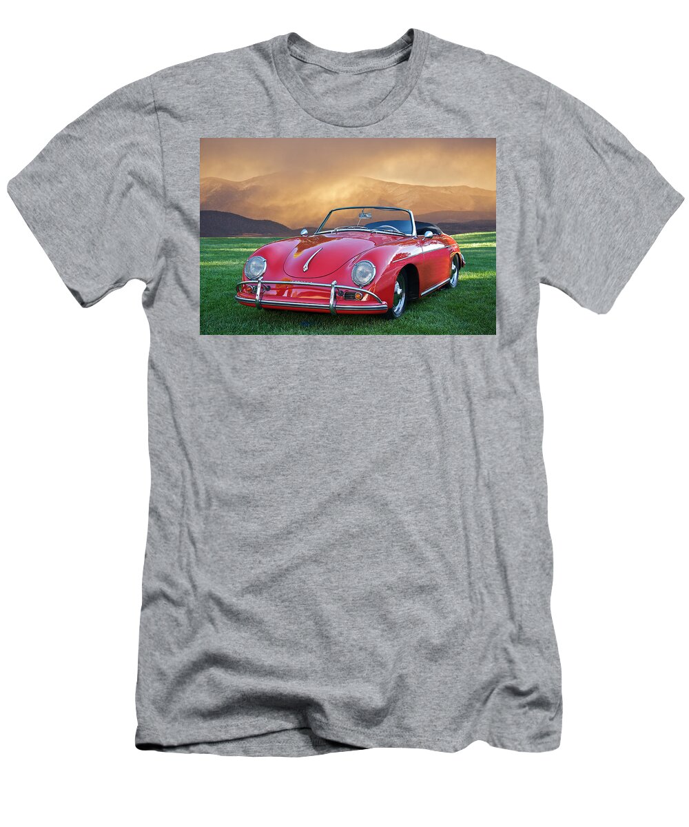 Auto T-Shirt featuring the photograph 1959 Porsche 356 Cabriolet by Dave Koontz
