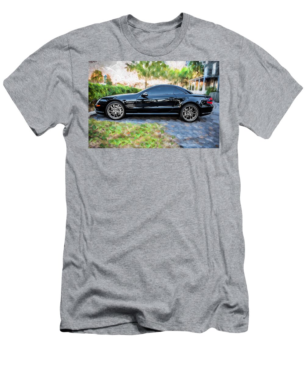 2006 Mercedes Benz T-Shirt featuring the photograph 2006 Mercedes Benz SL55 V8 Kompressor Coupe Painted by Rich Franco