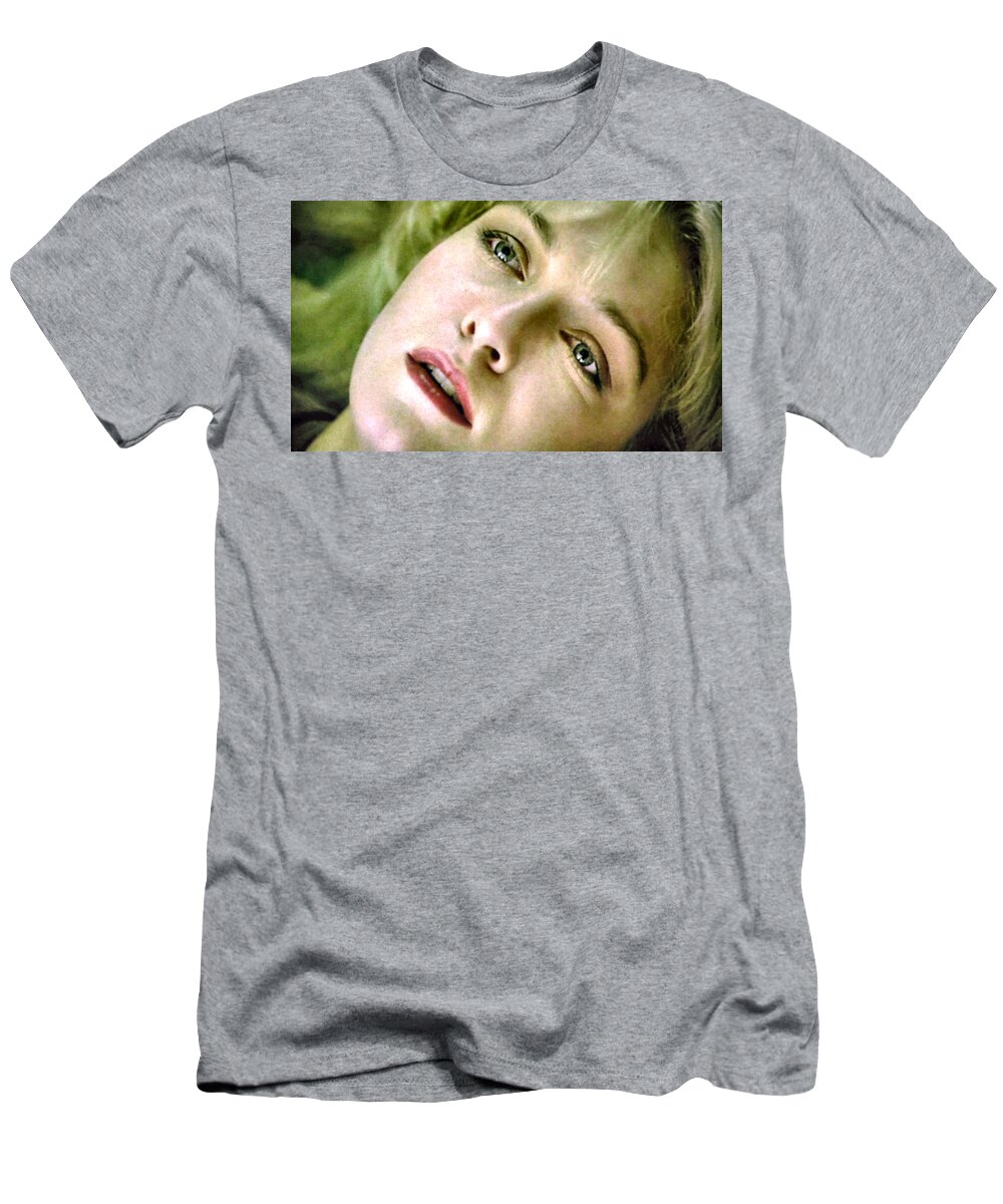 Laura Palmer T-Shirt featuring the painting And The Angels Wouldn't Help You #2 by Luis Ludzska