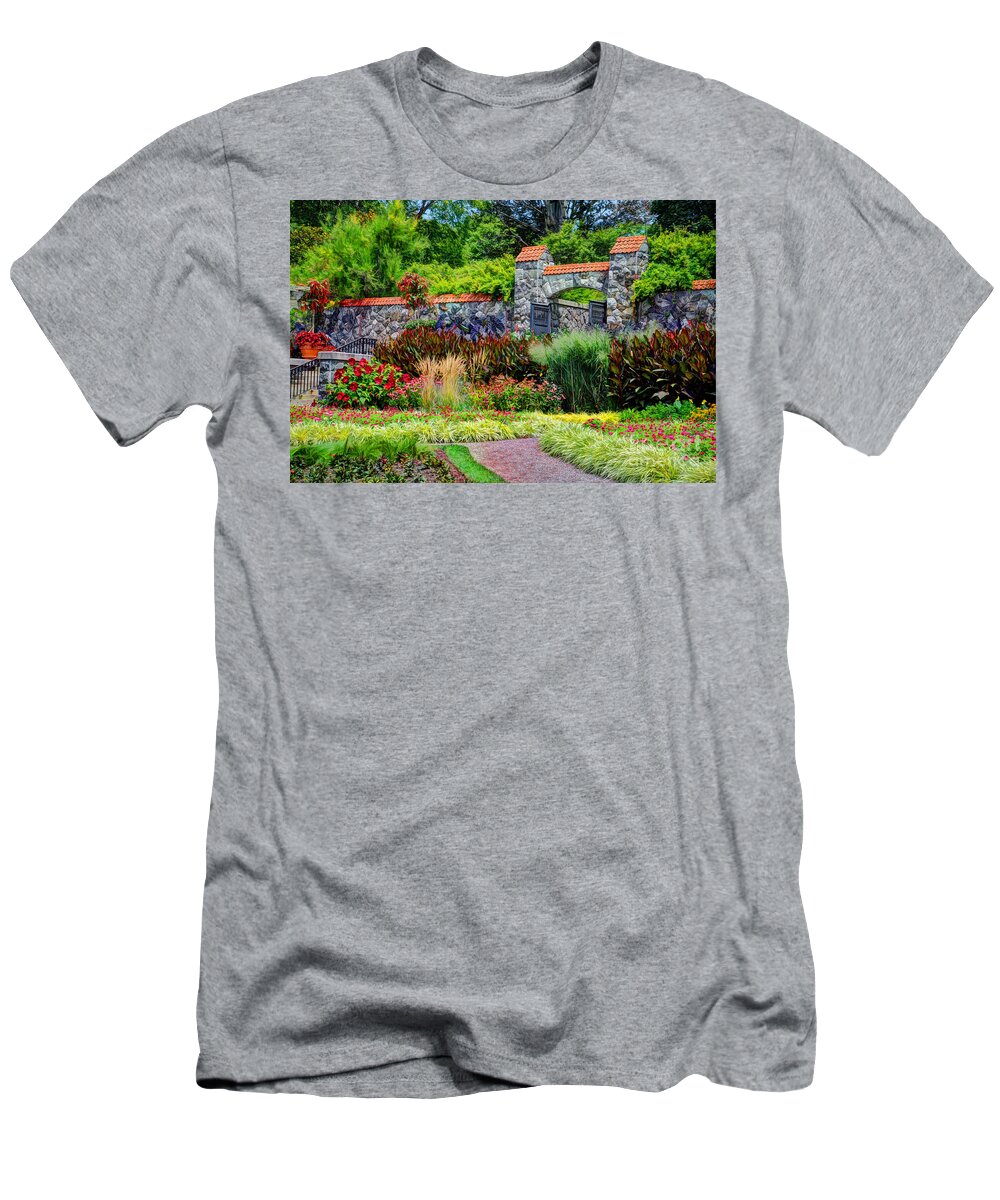 Biltmore T-Shirt featuring the photograph Biltmore Gardens #3 by Savannah Gibbs