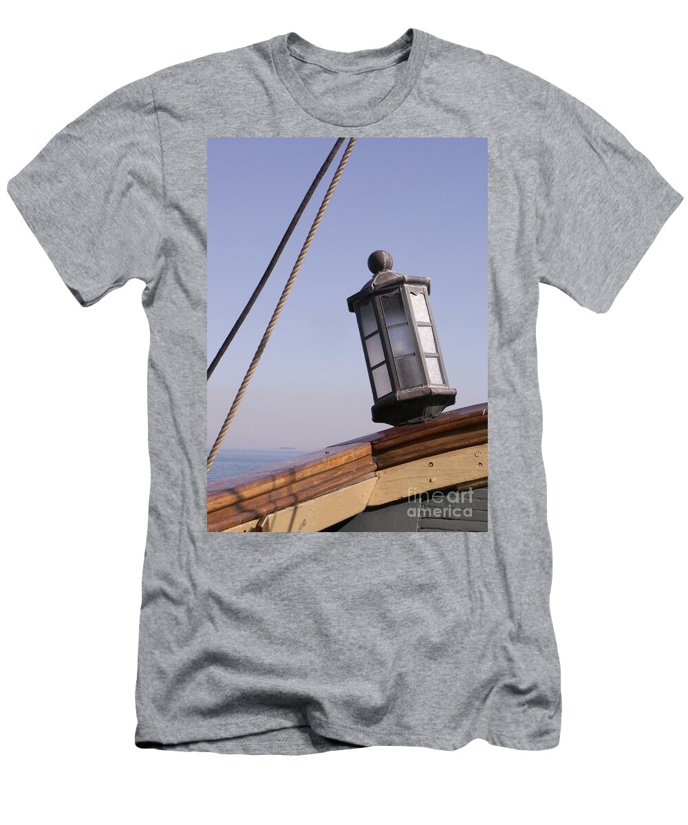 Ship T-Shirt featuring the photograph Bow Lantern by Valerie Reeves