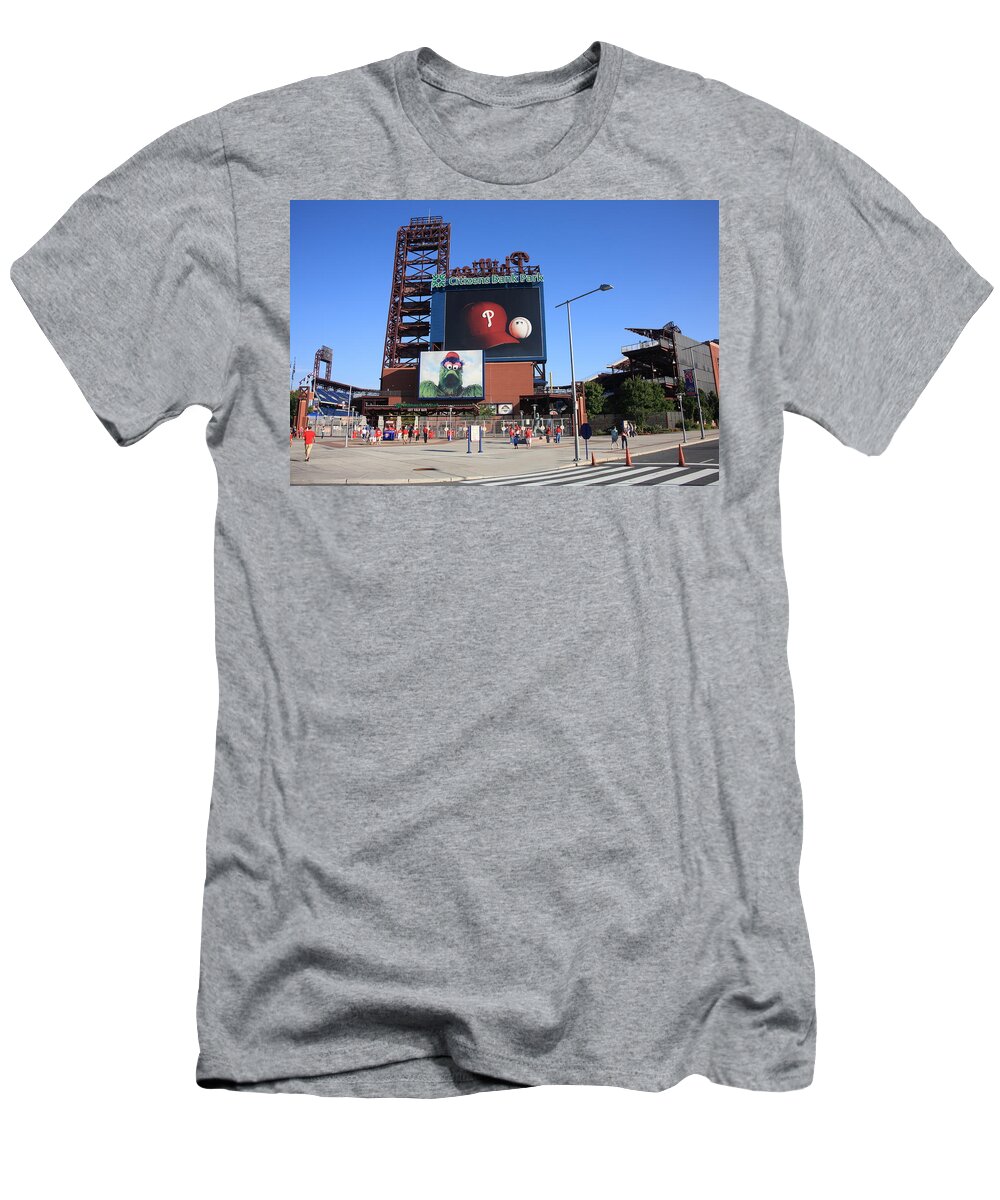 America T-Shirt featuring the photograph Citizens Bank Park - Philadelphia Phillies #2 by Frank Romeo