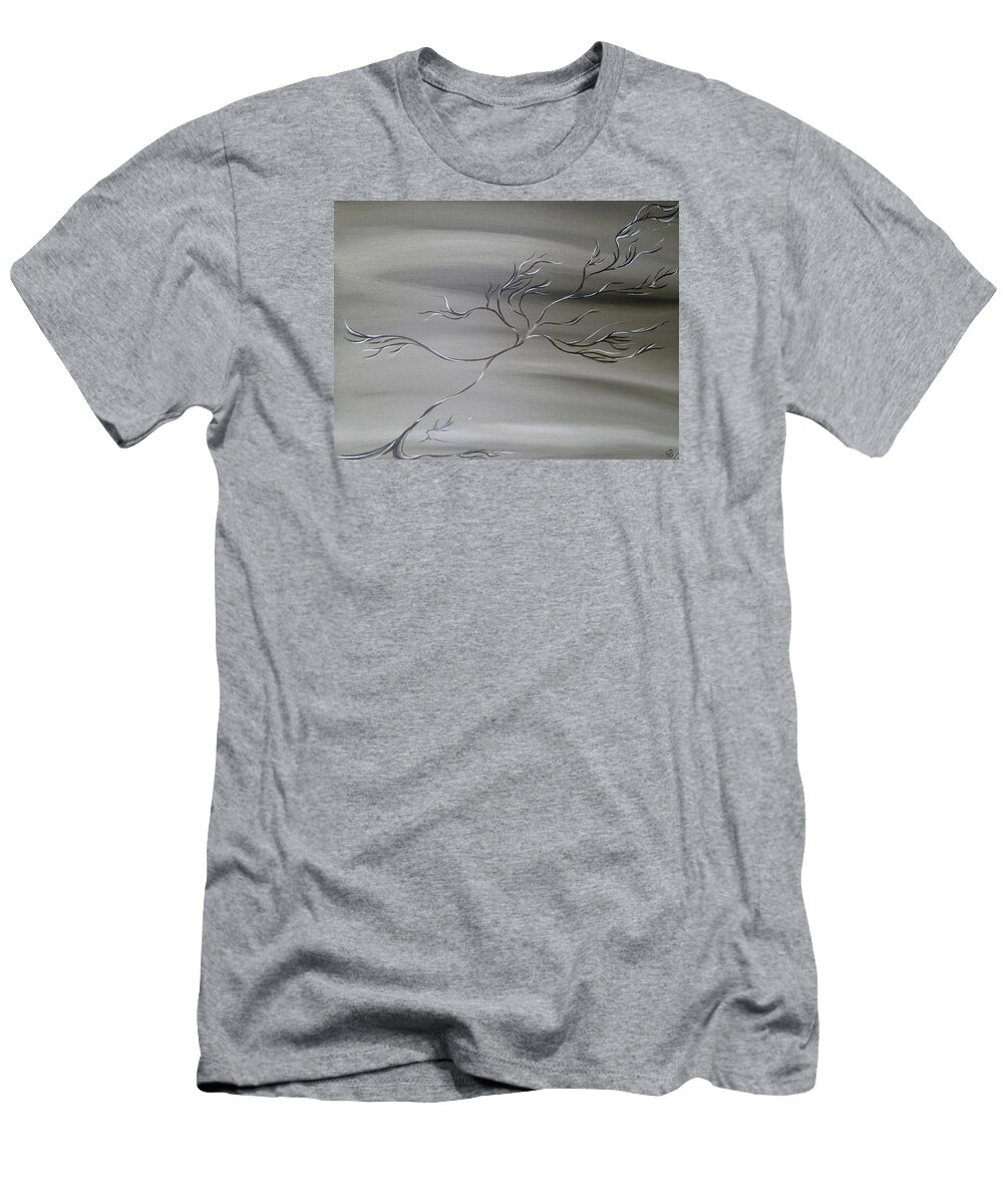 Nature T-Shirt featuring the painting 2 Colors by Robert Nickologianis