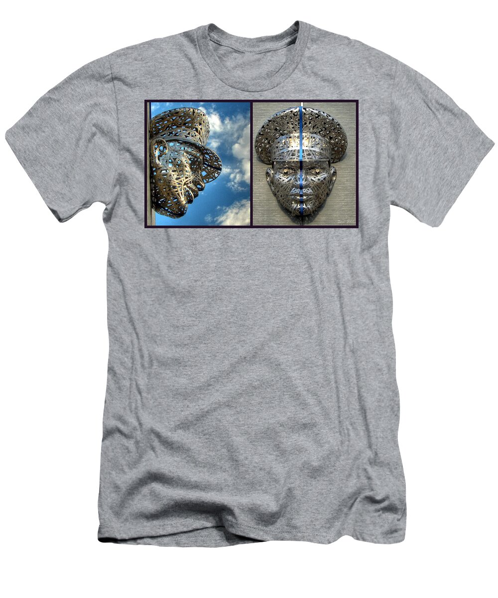 Blue T-Shirt featuring the photograph Thin Blue Line by Farol Tomson