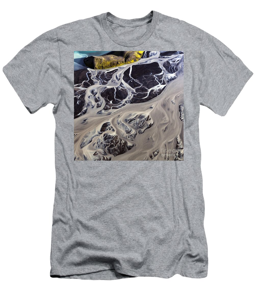 Water T-Shirt featuring the photograph Iceland Aerial Photo #21 by Gunnar Orn Arnason