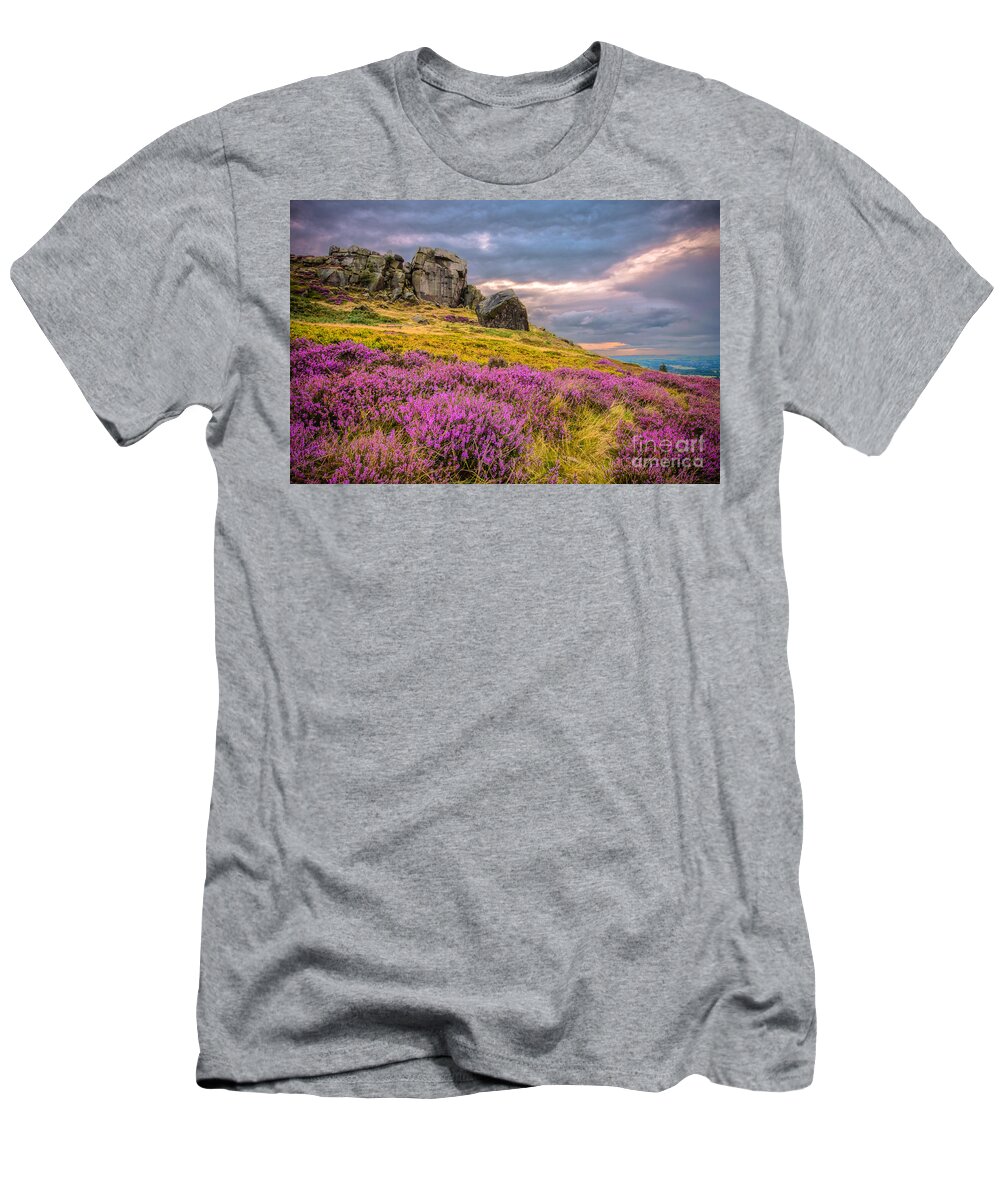 Airedale T-Shirt featuring the photograph Cow and Calf Rocks by Mariusz Talarek