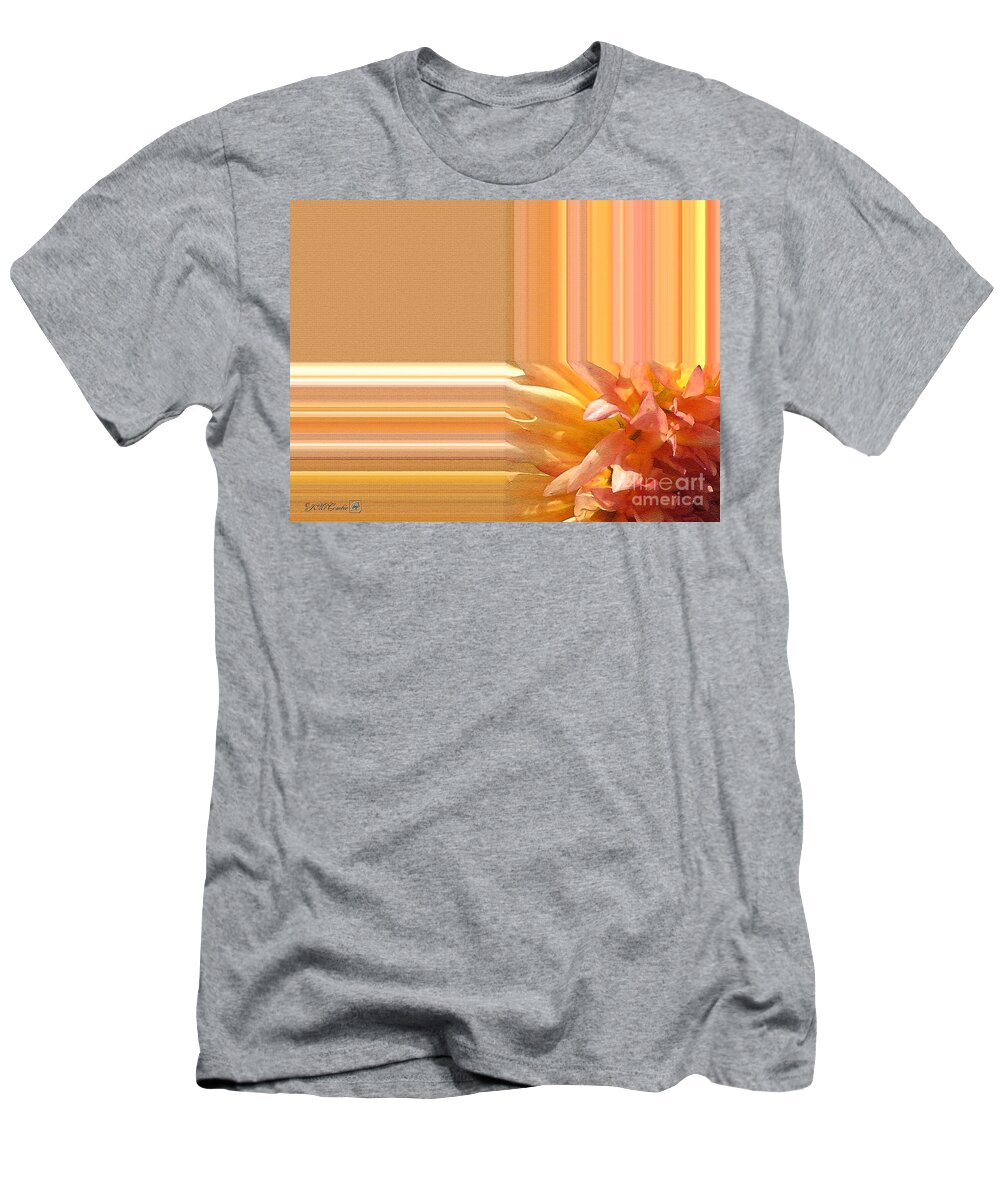 Mccombie T-Shirt featuring the painting Dahlia named Intrepid #4 by J McCombie
