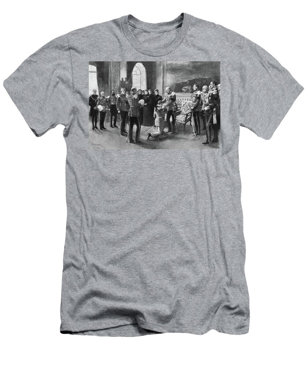 1901 T-Shirt featuring the drawing Edward Vii (1841-1910) #4 by Granger