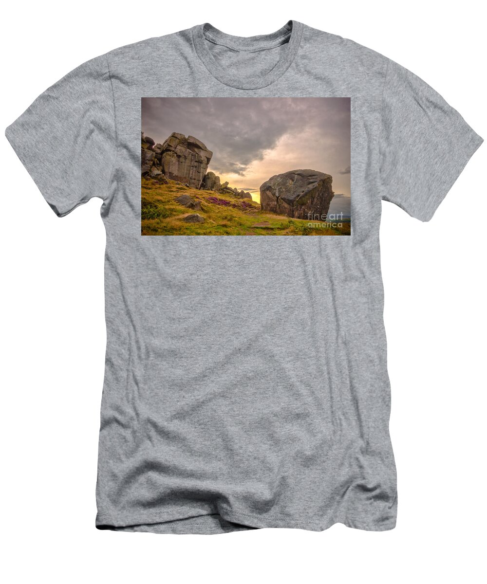 Airedale T-Shirt featuring the photograph Cow and Calf Rocks #6 by Mariusz Talarek