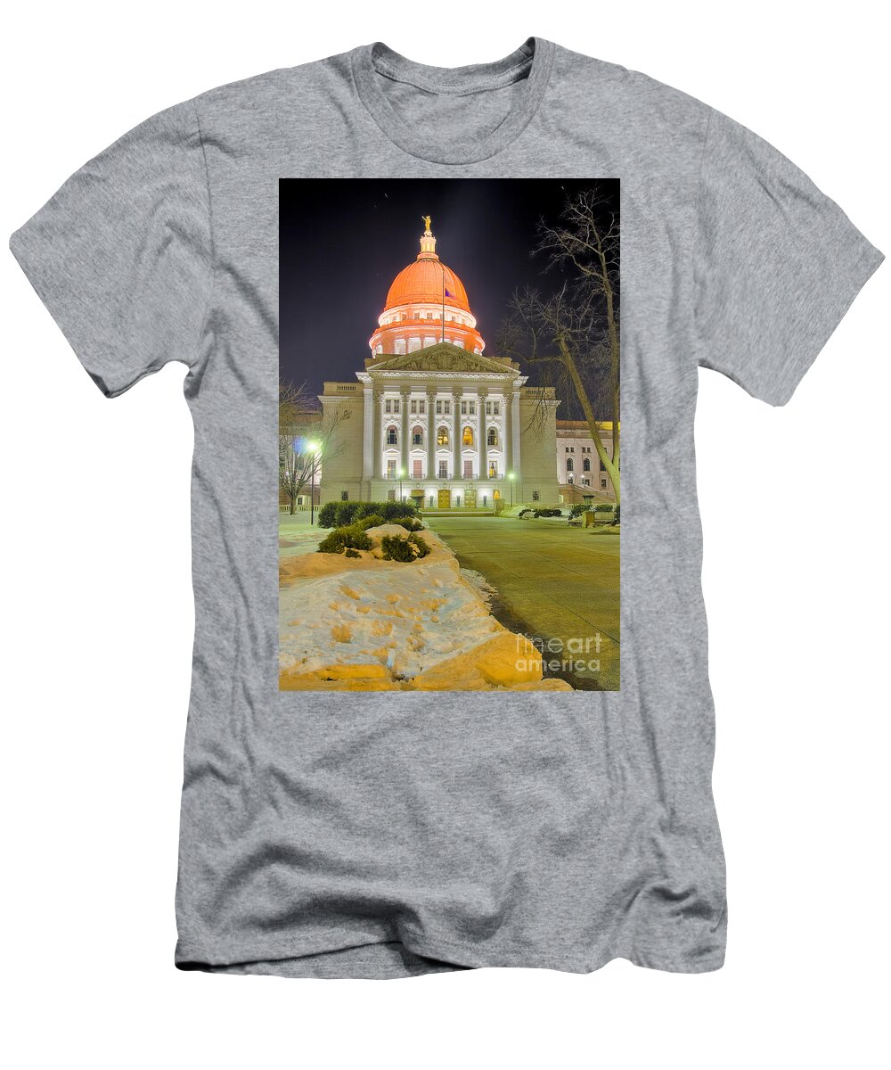 Capitol T-Shirt featuring the photograph Madison capitol #7 by Steven Ralser