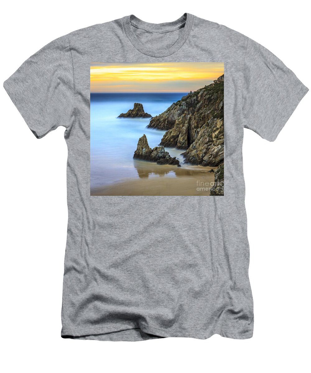 Campelo T-Shirt featuring the photograph Campelo Beach Galicia Spain by Pablo Avanzini