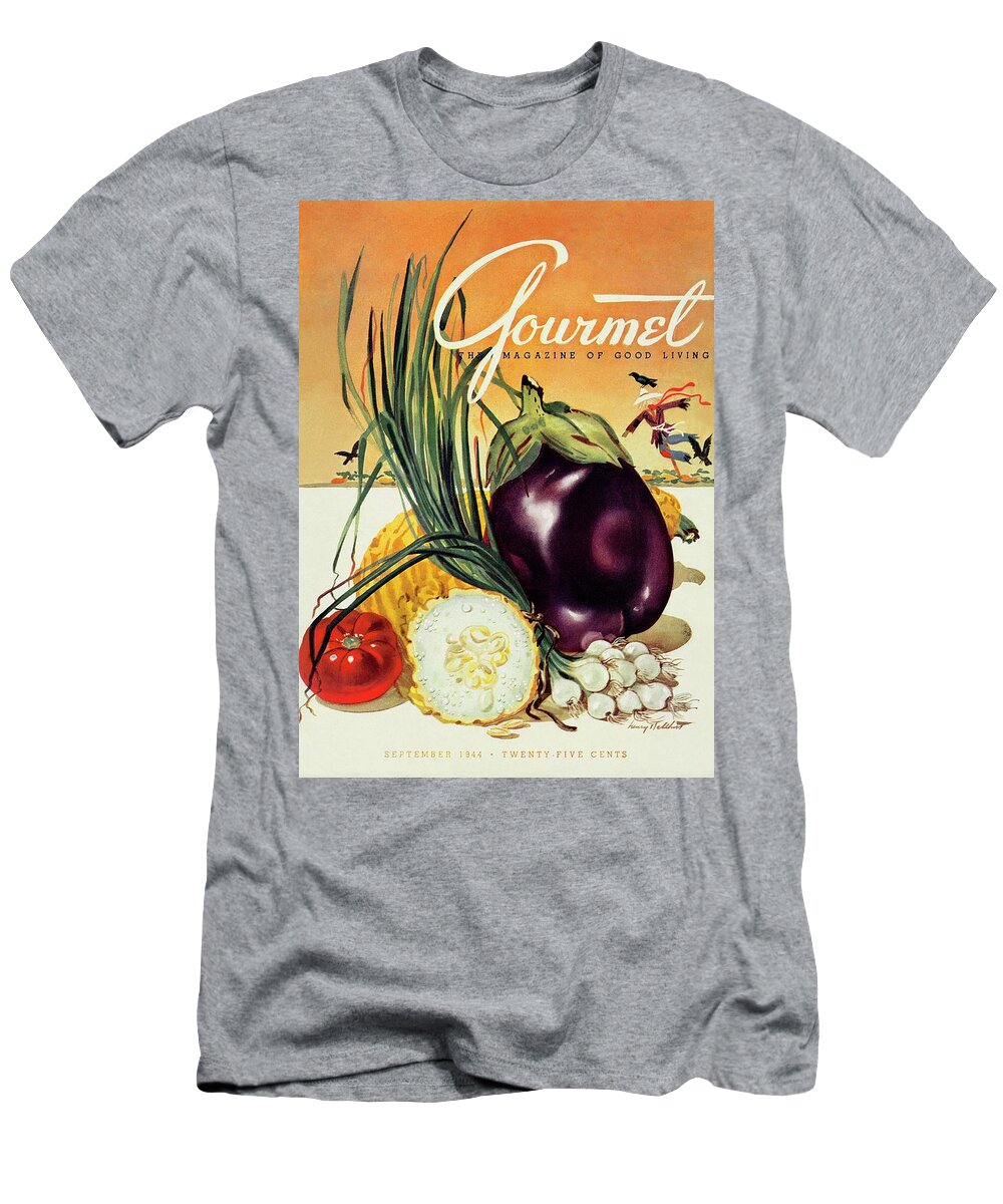 Food T-Shirt featuring the photograph A Gourmet Cover Of Vegetables by Henry Stahlhut