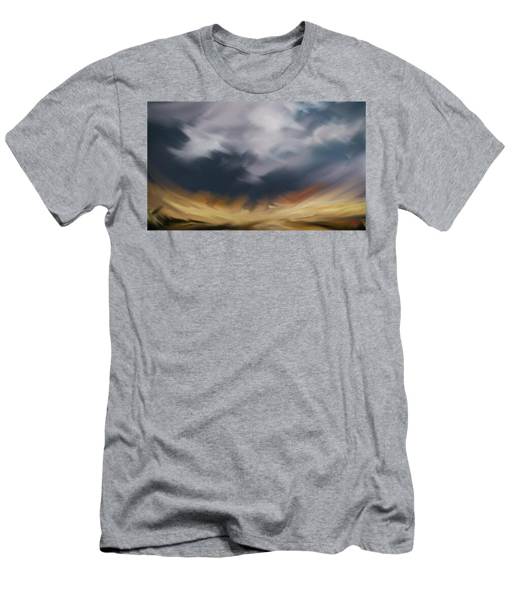 Oils Paint T-Shirt featuring the digital art Tempest by Vincent Franco