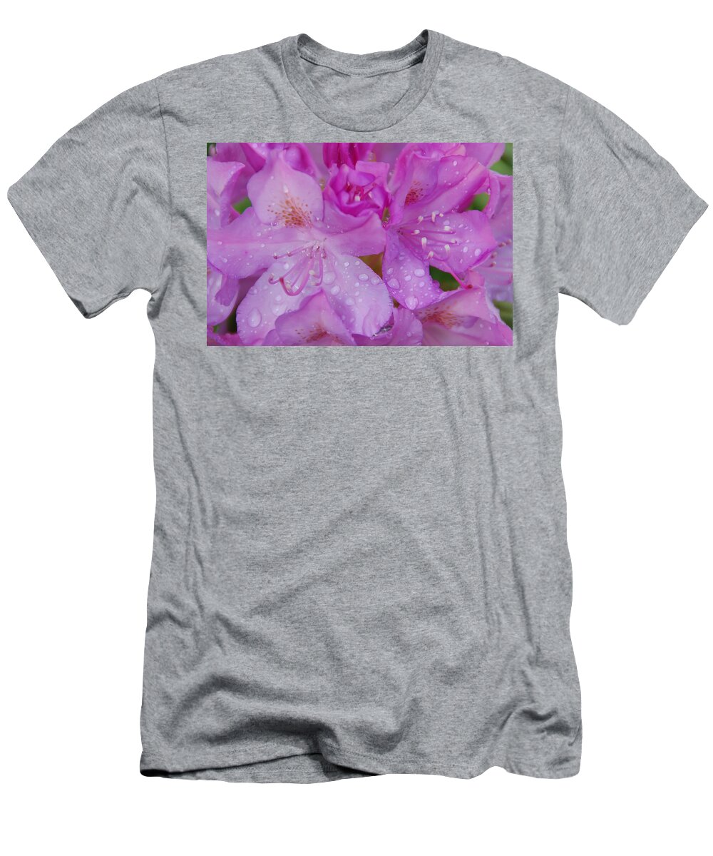 Azalea T-Shirt featuring the photograph After the Rain by Aimee L Maher ALM GALLERY