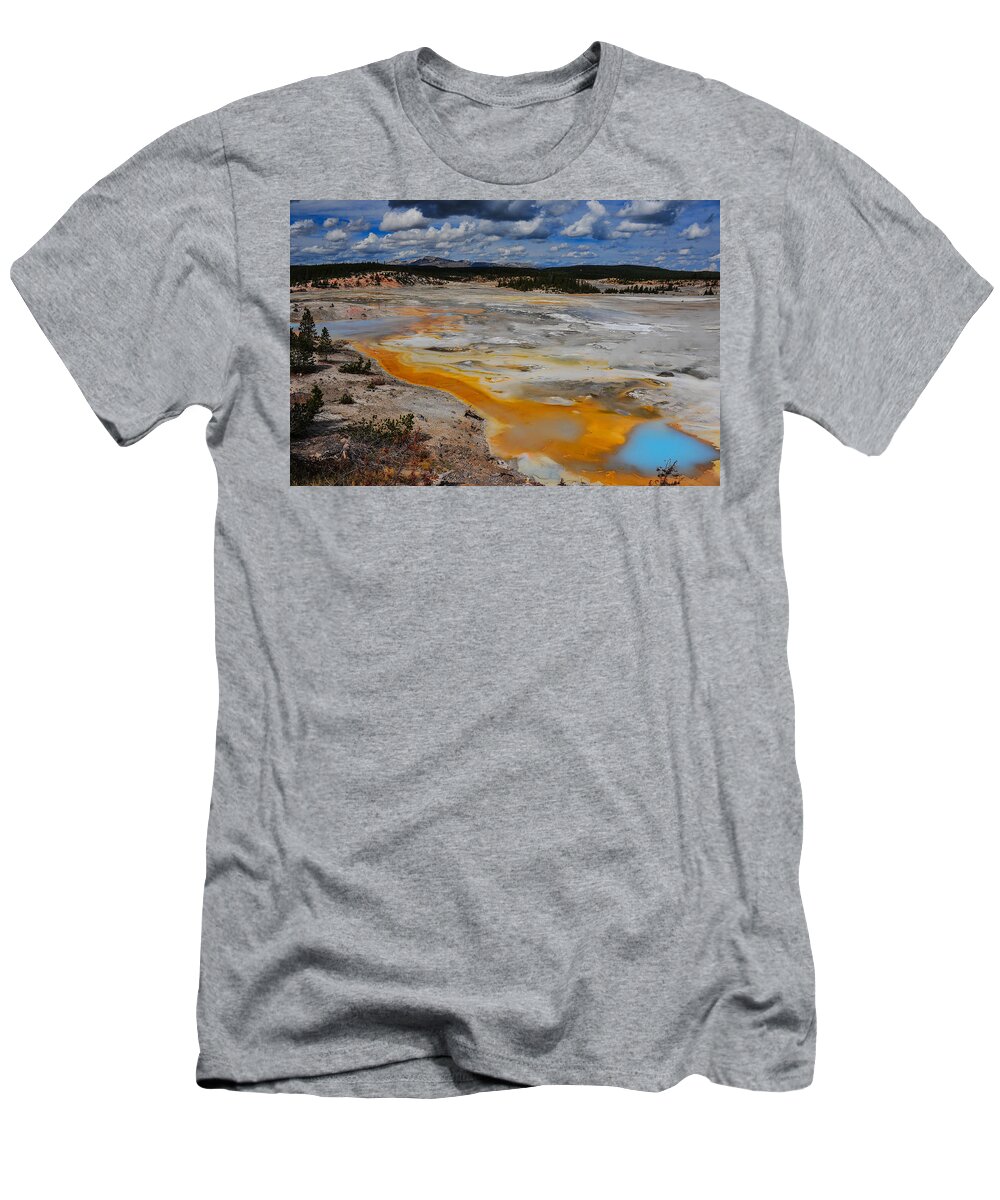 Yellowstone T-Shirt featuring the photograph Alien Landscape by Harry Spitz