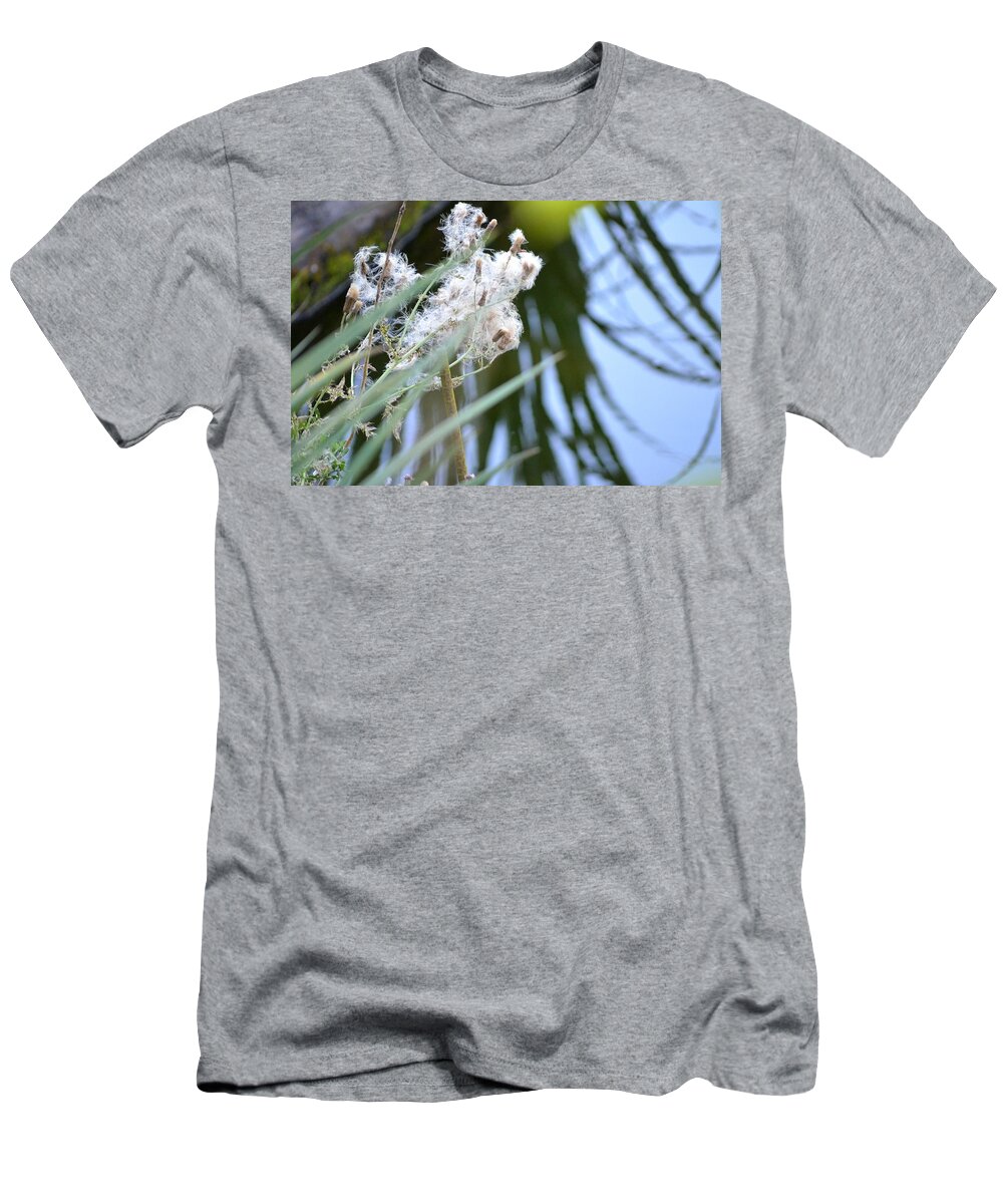 Marsh T-Shirt featuring the photograph All the World is Fluff and Posture by Laureen Murtha Menzl