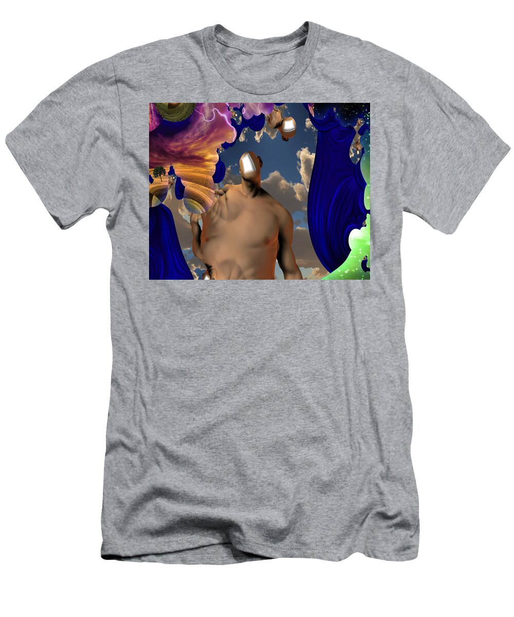 Story T-Shirt featuring the digital art Allegory by Bruce Rolff