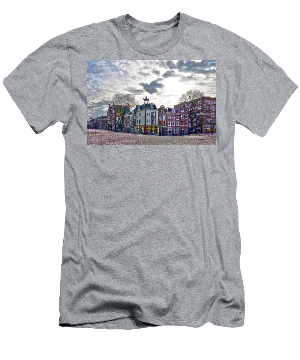 Amsterdam T-Shirt featuring the photograph Amsterdam Bridges by Frans Blok