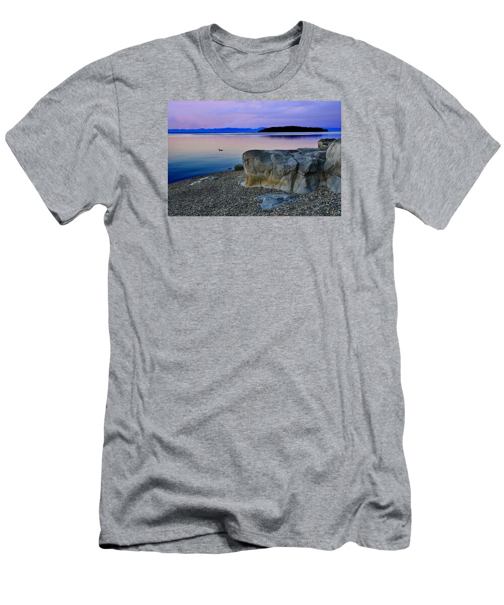 Beach T-Shirt featuring the photograph An Early Start by Ed Hall
