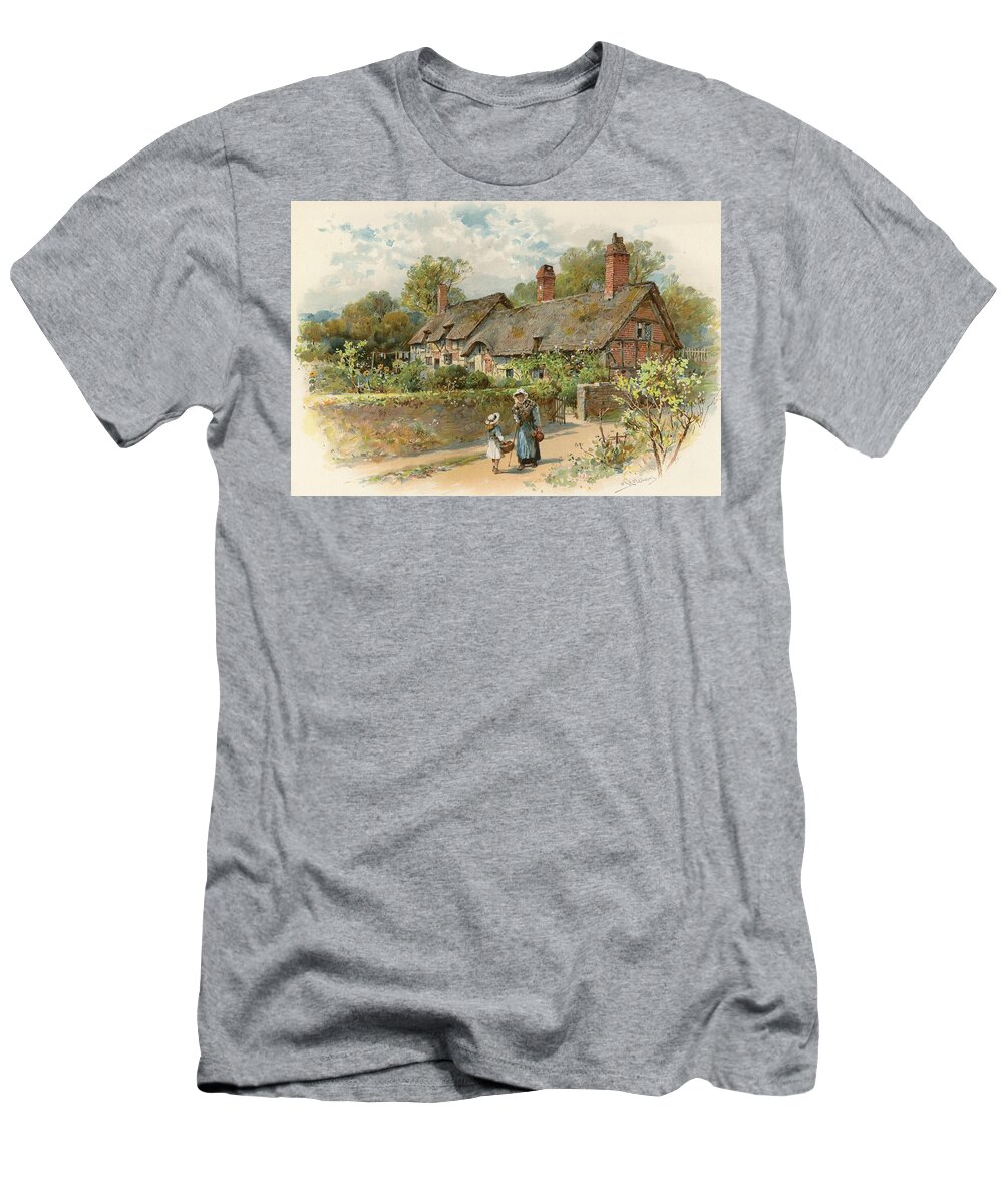 Coleman T-Shirt featuring the Anne Hathaway's cottage at Shottery by William Stephen Coleman