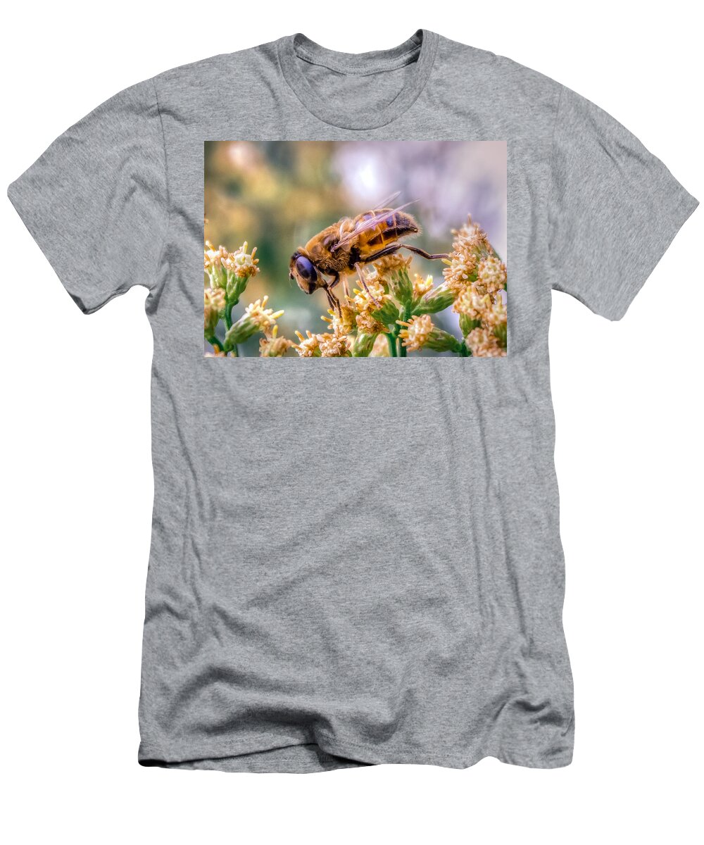 Animal T-Shirt featuring the photograph Apis mellifera by Traveler's Pics