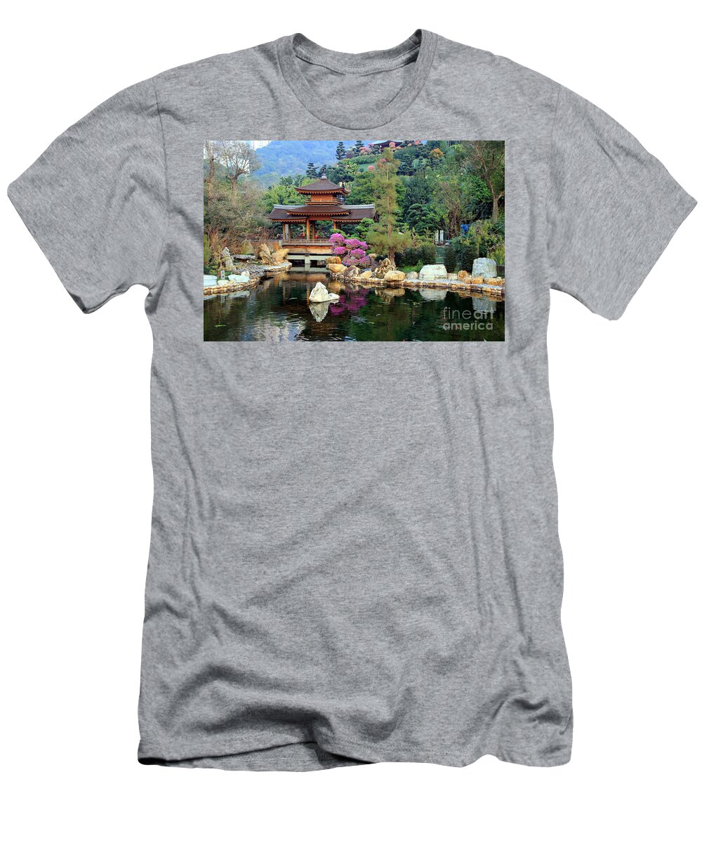 Forest T-Shirt featuring the photograph Asian garden by Amanda Mohler