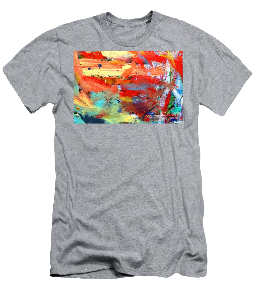 Abstract T-Shirt featuring the painting Autumn by Stacey Zimmerman