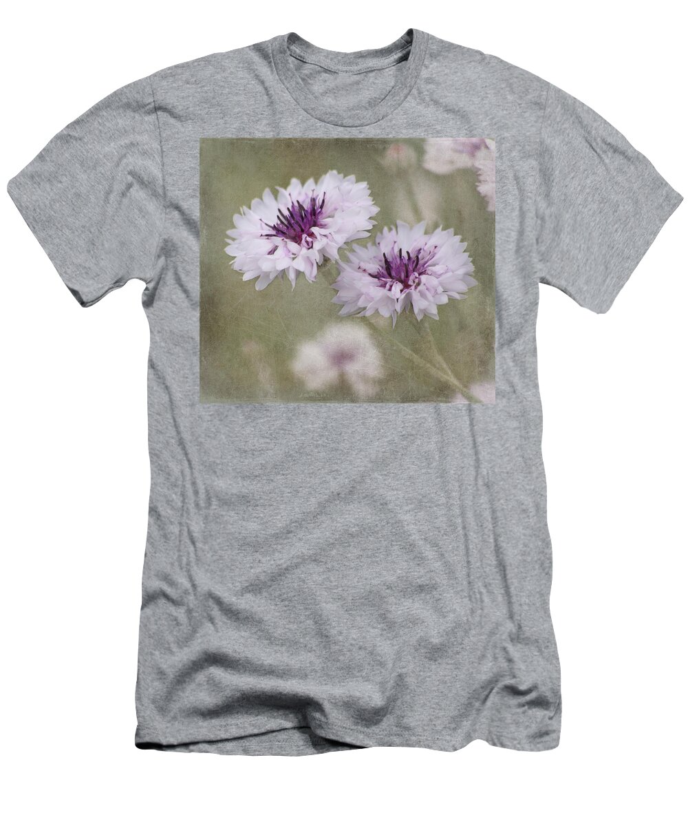 Flower T-Shirt featuring the photograph Bachelor Buttons - Flowers by Kim Hojnacki