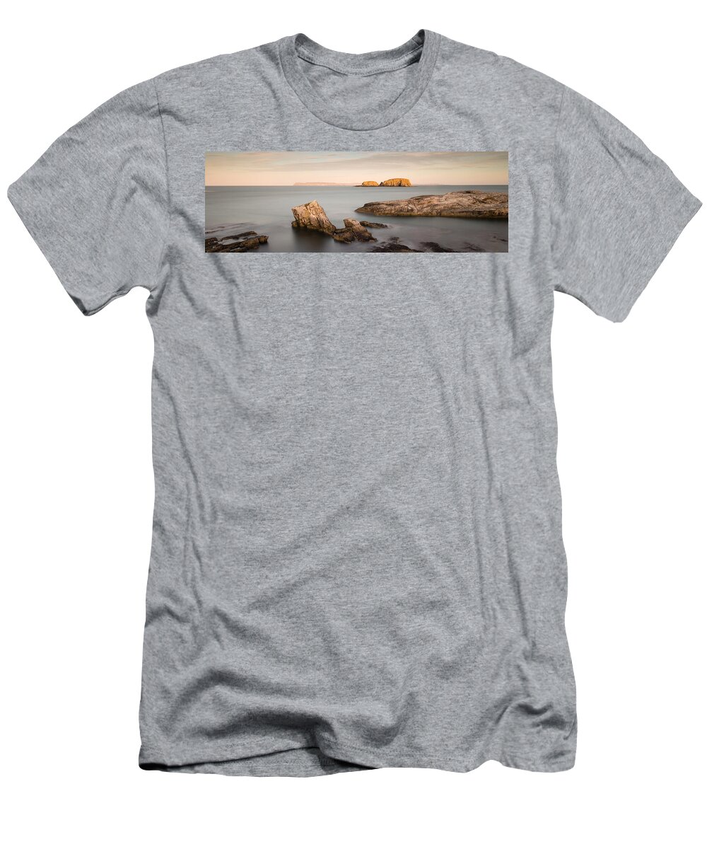 Sheep Island T-Shirt featuring the photograph Ballintoy Bay by Nigel R Bell