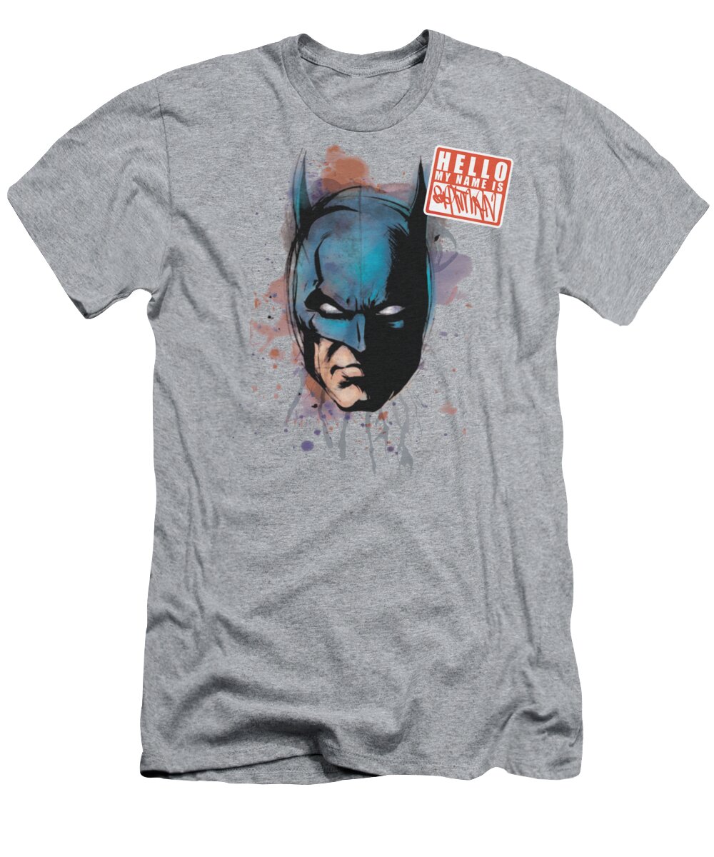 Batman T-Shirt featuring the digital art Batman - Hello by Brand A