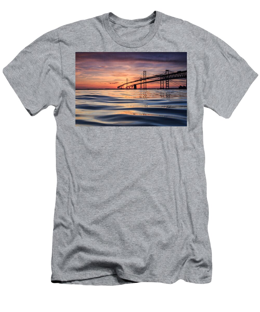 Bay Bridge T-Shirt featuring the photograph Bay Bridge Silk by Jennifer Casey