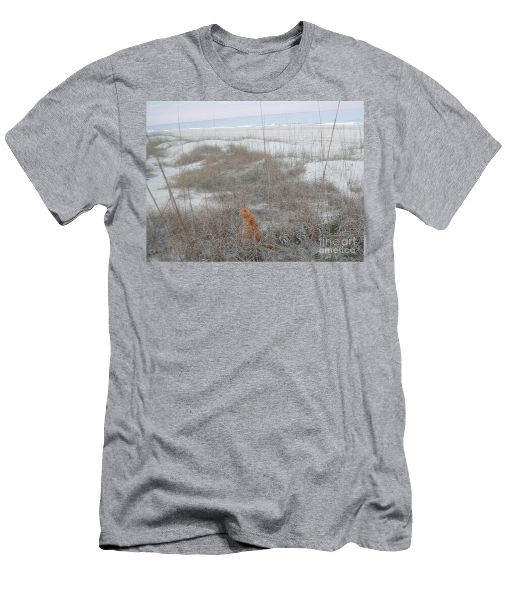 Beach T-Shirt featuring the photograph Beach Cat.... by WaLdEmAr BoRrErO