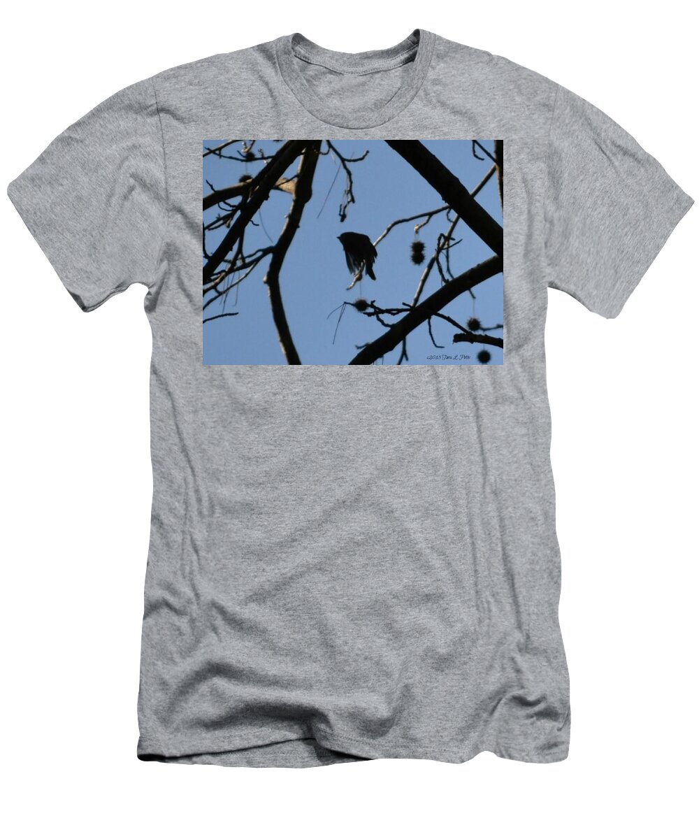 Bird T-Shirt featuring the photograph Bird in Flight by Tara Potts