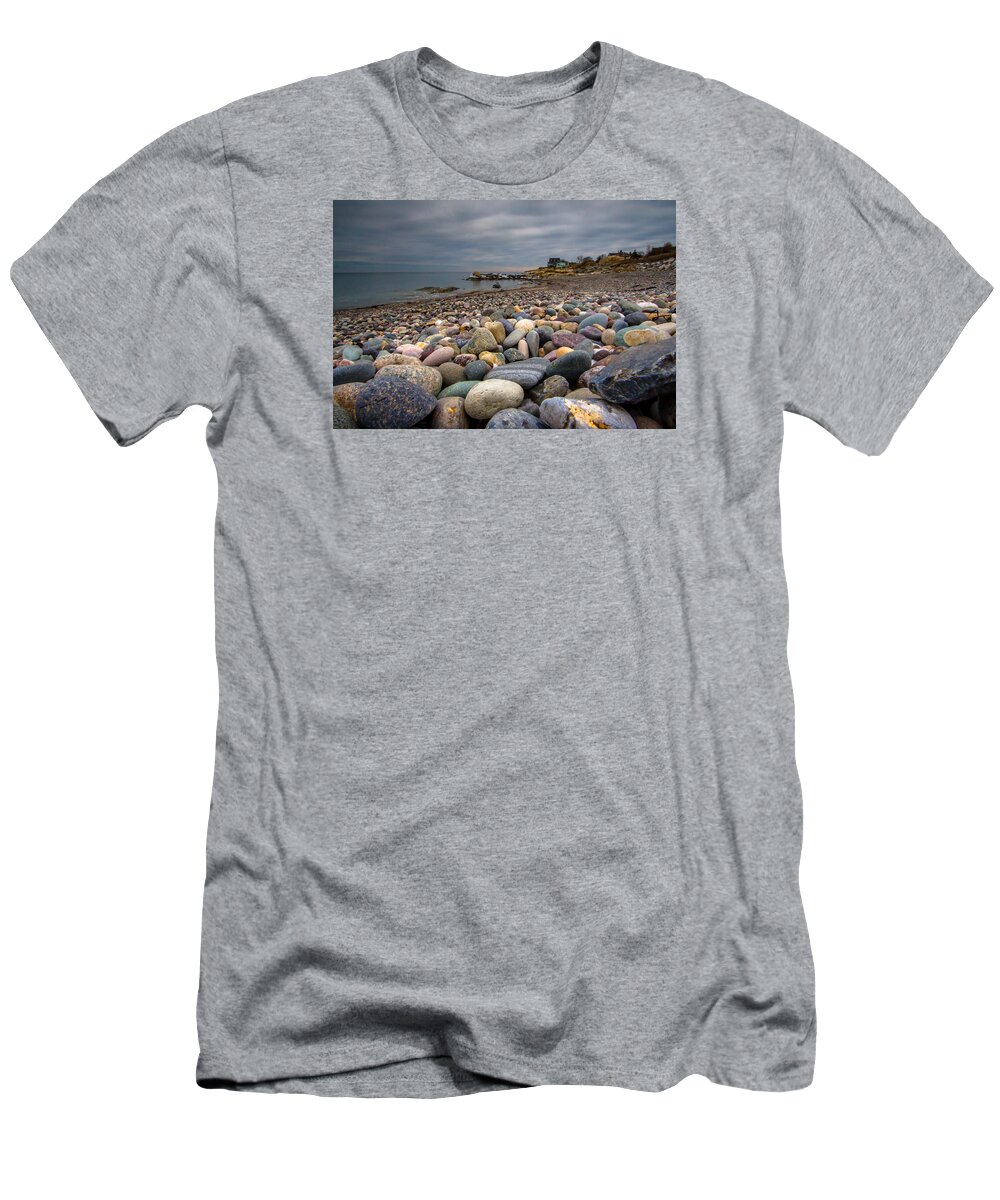 Cohasset T-Shirt featuring the photograph Black Rock Beach by Brian MacLean