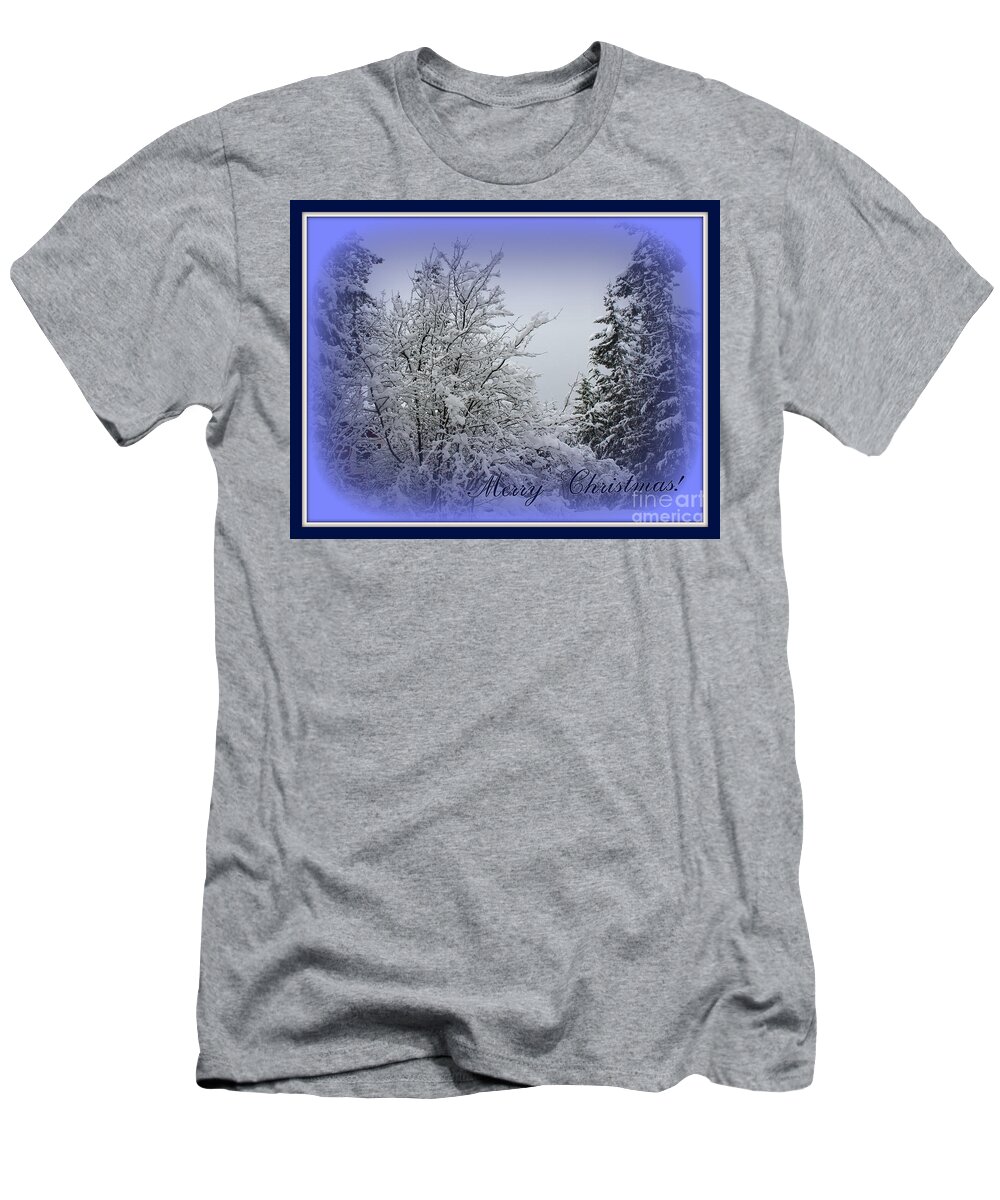 Christmas T-Shirt featuring the photograph Blue Christmas by Leone Lund