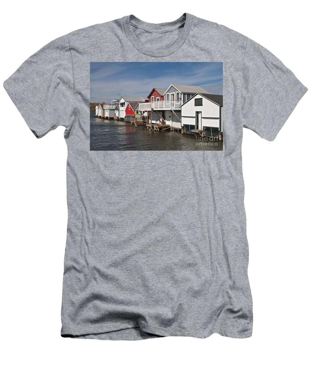 Boathouse T-Shirt featuring the photograph Boathouse Row by William Norton