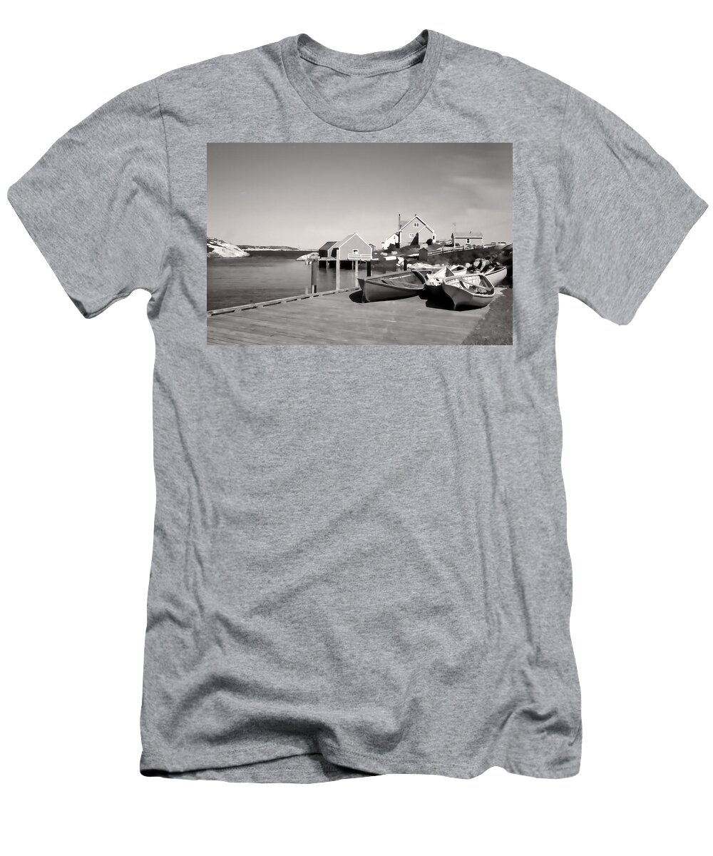 Canoes T-Shirt featuring the photograph Boats again by Cathy Anderson