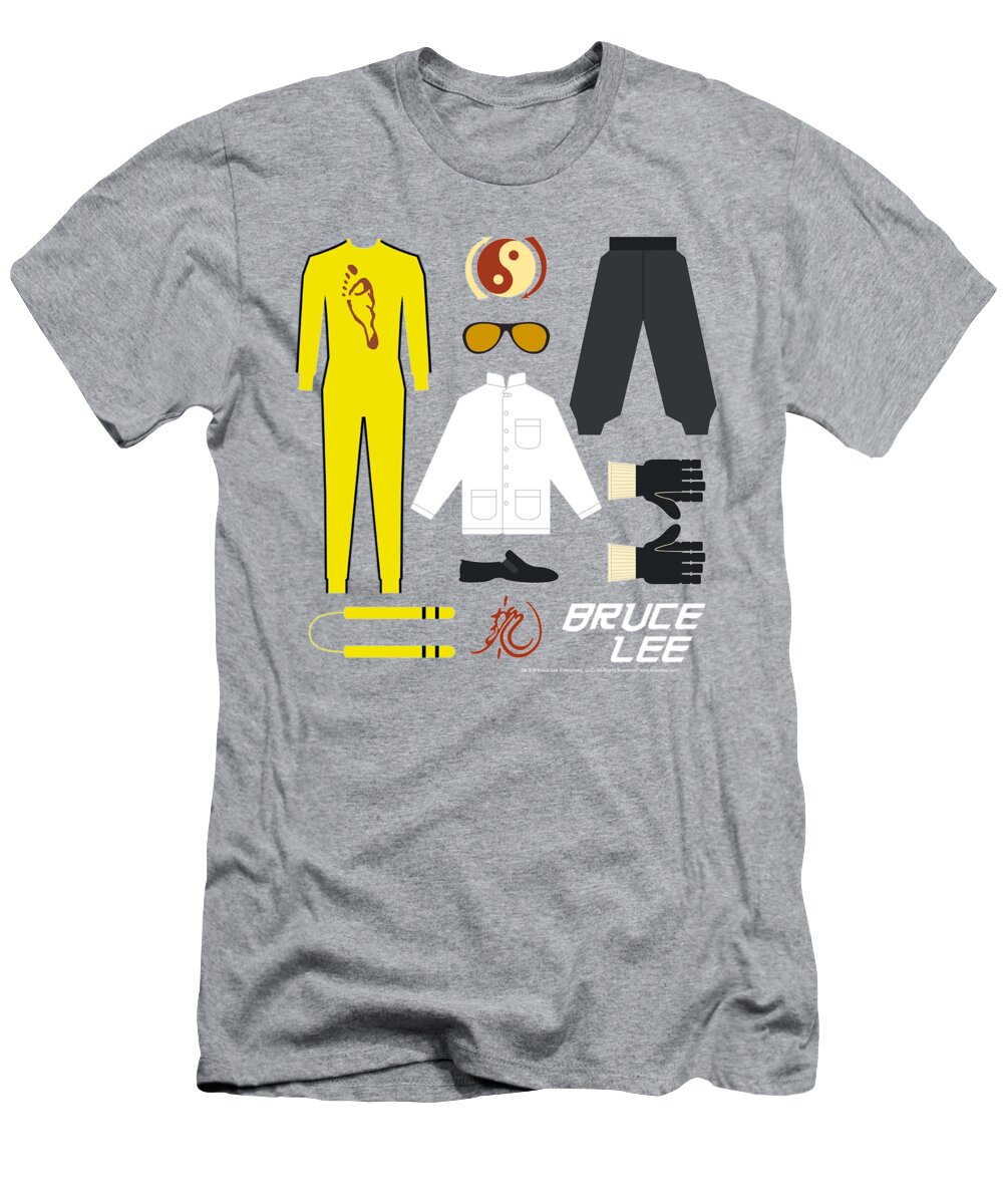  T-Shirt featuring the digital art Bruce Lee - Lee Gift Set by Brand A