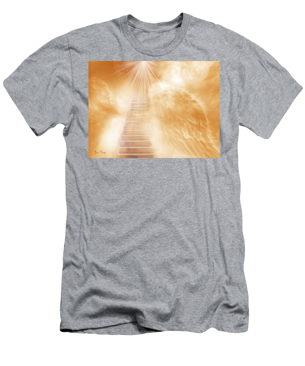Brush Of Angels Wings T-Shirt featuring the digital art Brush of Angels Wings by Jennifer Page