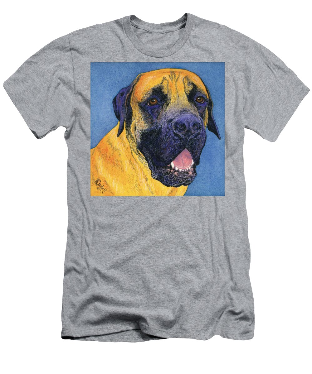 Mastiff T-Shirt featuring the painting Brutus #2 by Ann Ranlett