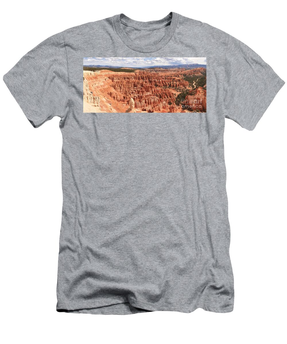 Bryce Canyon Panorama T-Shirt featuring the photograph Bryce Canyon Extra Large Panorama by Adam Jewell