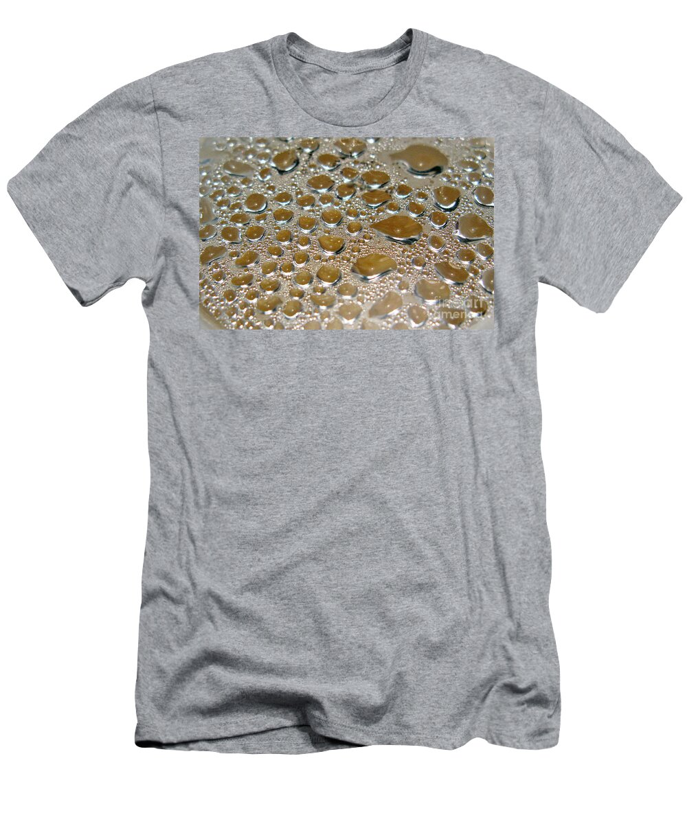 Bubble T-Shirt featuring the photograph Bubbles Of Steam Metal by Ausra Huntington nee Paulauskaite