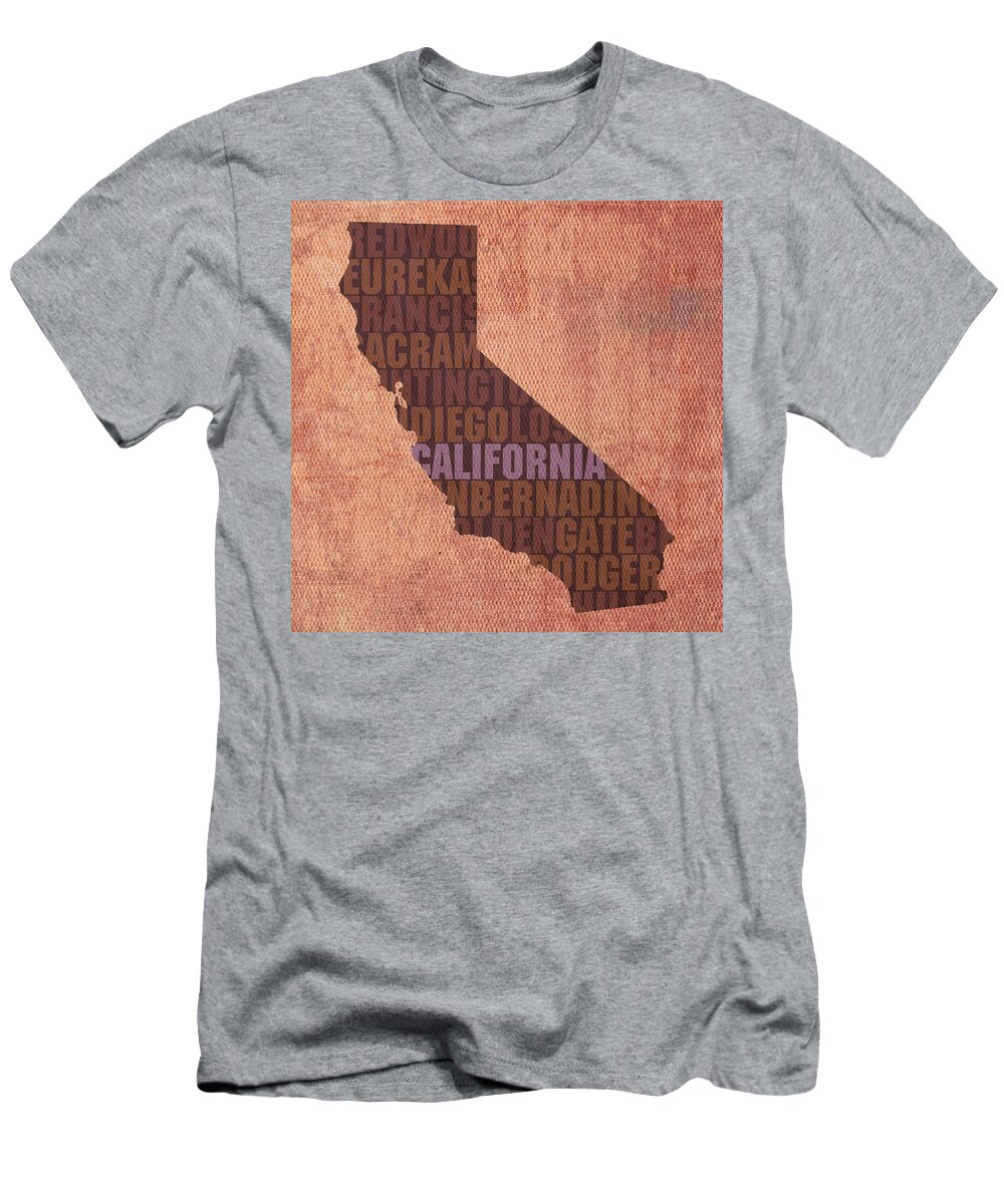 UCLA University of California Los Angeles Bruins College Town State Map  Poster Series No 026 Youth T-Shirt by Design Turnpike - Pixels