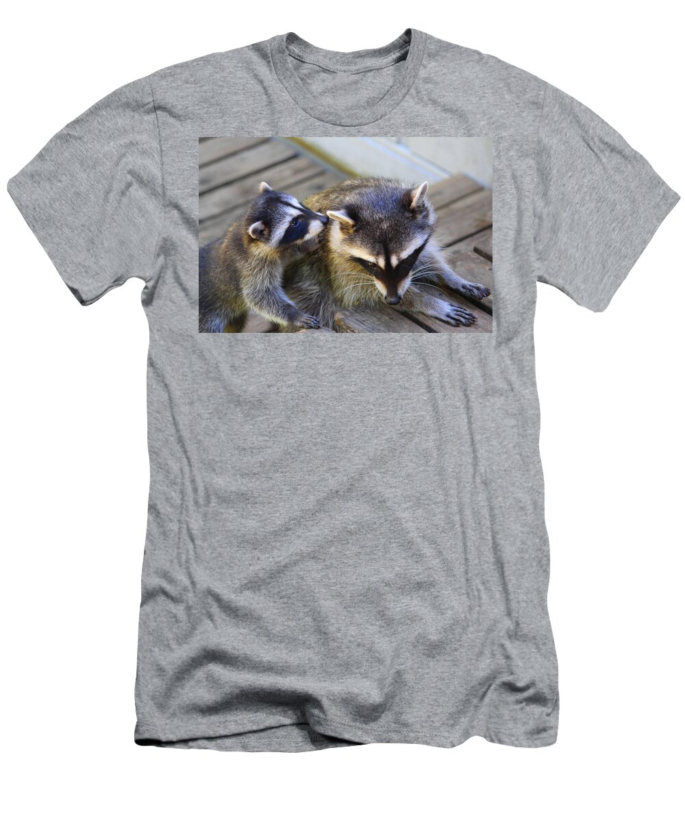 Mammals T-Shirt featuring the photograph Can I tell you a secret Mom? by Kym Backland