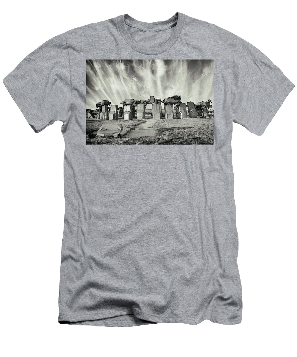 Carhenge T-Shirt featuring the photograph Carhenge Revival by Kristal Kraft