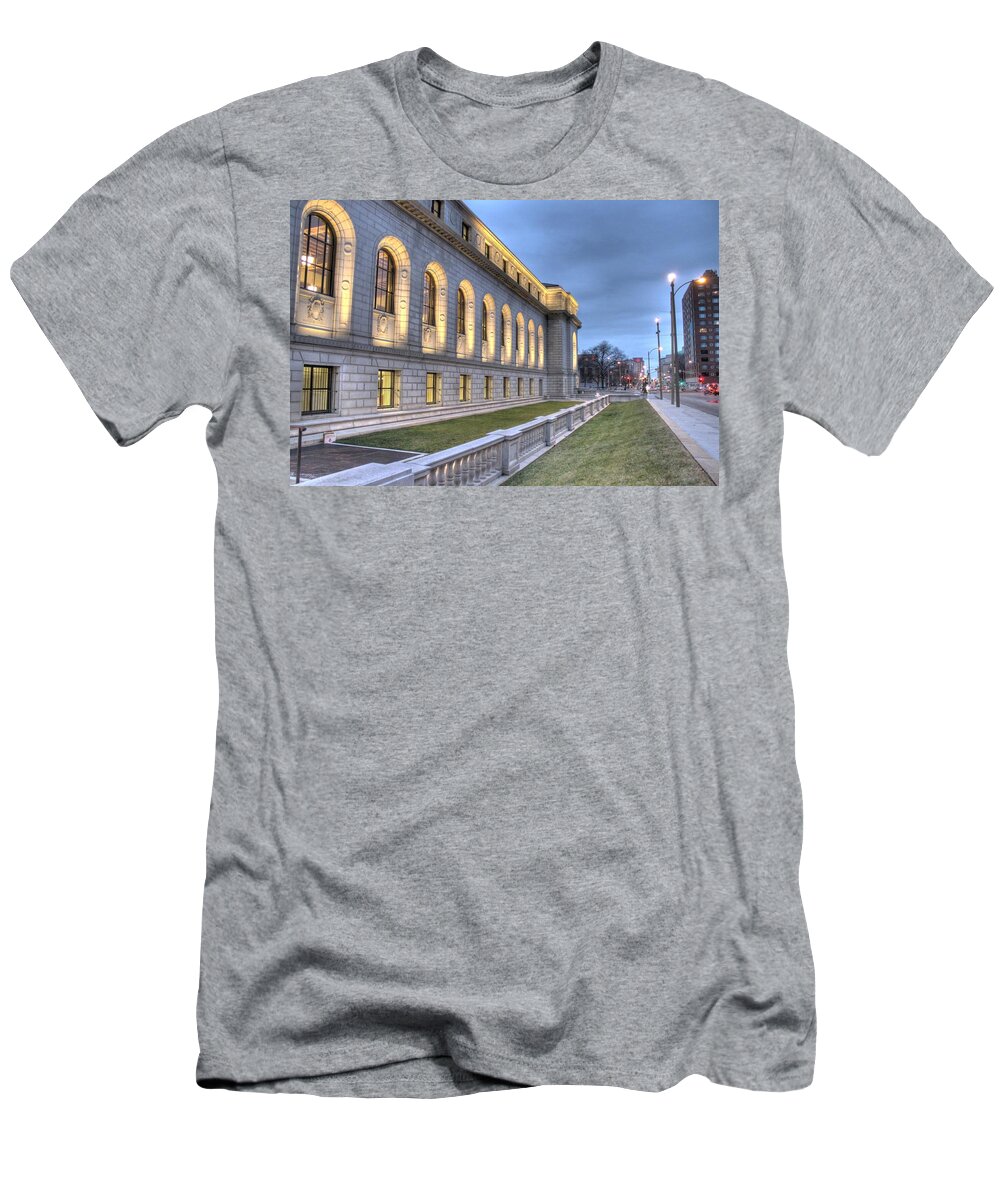 Library T-Shirt featuring the photograph Central Library St. Louis by Jane Linders